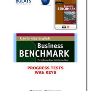 خرید و دانلود نسخه کامل کتاب Cambridge English. Business Benchmark Progress Tests – Pre-Intermediate with Answers