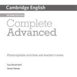 خرید و دانلود نسخه کامل کتاب Cambridge English Complete Advanced