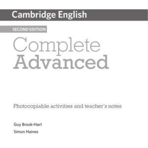 خرید و دانلود نسخه کامل کتاب Cambridge English Complete Advanced