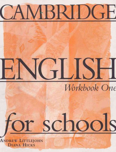 خرید و دانلود نسخه کامل کتاب Cambridge English for schools. Level One (workbook)_68c0d191c8fe0.jpeg خرید و دانلود نسخه کامل کتاب Cambridge English for schools. Level One (workbook)