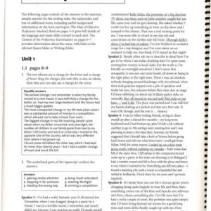 خرید و دانلود نسخه کامل کتاب Cambridge Objective Proficiency Answer Keys