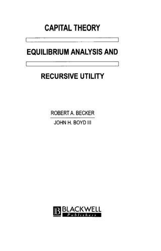 خرید و دانلود نسخه کامل کتاب Capital theory, equilibrium analysis, and recursive utility_68c83b384bd69.jpeg خرید و دانلود نسخه کامل کتاب Capital theory, equilibrium analysis, and recursive utility