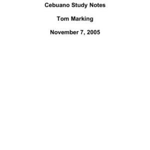 خرید و دانلود نسخه کامل کتاب Cebuano Study Notes