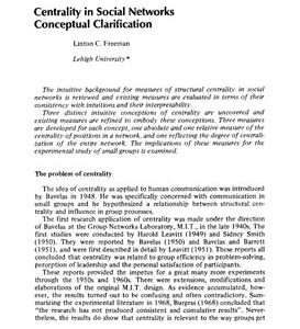 خرید و دانلود نسخه کامل کتاب Centrality in Social Networks. Conceptual Clarification