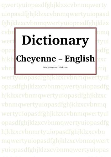 خرید و دانلود نسخه کامل کتاب Cheyenne – English Dictionary_68b92430904a4.jpeg خرید و دانلود نسخه کامل کتاب Cheyenne – English Dictionary