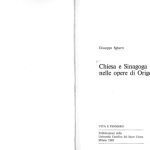 خرید و دانلود نسخه کامل کتاب Chiesa e sinagoga nelle opere di Origène