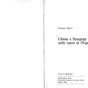خرید و دانلود نسخه کامل کتاب Chiesa e sinagoga nelle opere di Origène
