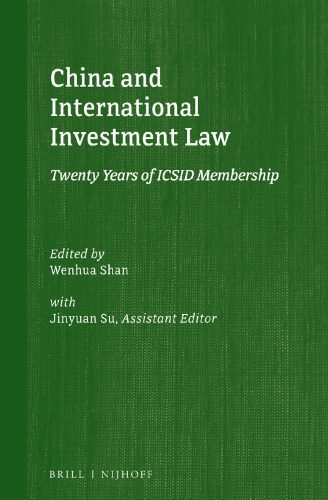 خرید و دانلود نسخه کامل کتاب China and International Investment Law: Twenty Years of ICSID Membership_68c8bd52d6152.jpeg خرید و دانلود نسخه کامل کتاب China and International Investment Law: Twenty Years of ICSID Membership
