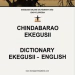 خرید و دانلود نسخه کامل کتاب Chindabarao Ekegusii. Dictionary Ekegusii – English