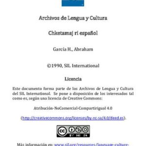 خرید و دانلود نسخه کامل کتاب Chketamaj ri español. Aprendamos español