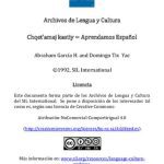 خرید و دانلود نسخه کامل کتاب Chqetʼamaj kastiy. Aprendamos español