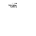 خرید و دانلود نسخه کامل کتاب Clear Technical Writing