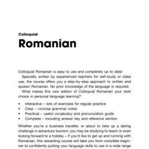 خرید و دانلود نسخه کامل کتاب Colloquial Romanian: The Complete Course for Beginners