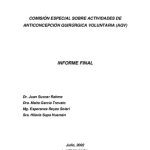 خرید و دانلود نسخه کامل کتاب Comisión Especial sobre Actividades de Anticoncepción Quirúrgica Voluntaria (AQV). Informe Final