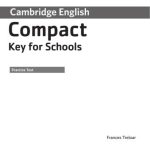 خرید و دانلود نسخه کامل کتاب Compact Key for Schools – Practice Test