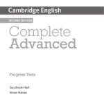 خرید و دانلود نسخه کامل کتاب Complete Advanced – Progress Tests With Keys