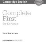 خرید و دانلود نسخه کامل کتاب Complete First for Schools – Recording Scripts