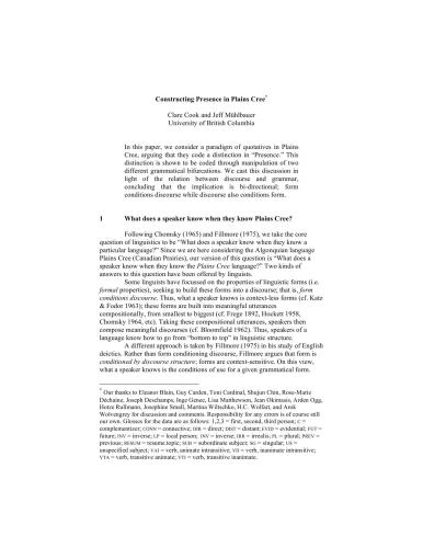 خرید و دانلود نسخه کامل کتاب Constructing presence in Plains Cree_68b87e3574877.jpeg خرید و دانلود نسخه کامل کتاب Constructing presence in Plains Cree