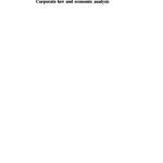 خرید و دانلود نسخه کامل کتاب Corporate Law and Economic Analysis