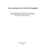 خرید و دانلود نسخه کامل کتاب Cours pratique de la créativité langagière