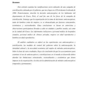 خرید و دانلود نسخه کامل کتاب Creencias estériles: esterilización y anticoncepción en el Perú [2008]