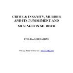 خرید و دانلود نسخه کامل کتاب Crime & insanity, murder and its punishments and musing on murder