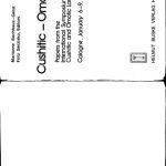 خرید و دانلود نسخه کامل کتاب Cushitic-Omotic. Papers from the International Symposium on Cushitic and Omotic Languages. Cologne, January 6-9, 1986