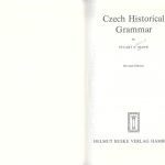خرید و دانلود نسخه کامل کتاب Czech Historical Grammar