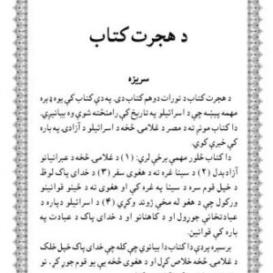 خرید و دانلود نسخه کامل کتاب Библия на пушту. Книга Исход (Шемоc)