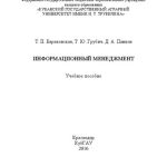 خرید و دانلود نسخه کامل کتاب Информационный менеджмент: Учебное пособие