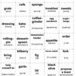 خرید و دانلود نسخه کامل کتاب Карточки для заучивания английских слов по теме: Food (с транскрипцией)