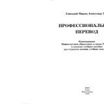 خرید و دانلود نسخه کامل کتاب Профессиональный перевод