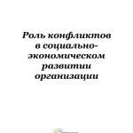 خرید و دانلود نسخه کامل کتاب Роль конфликтов в социально-экономическом развитии организации: монография
