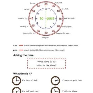 خرید و دانلود نسخه کامل کتاب Словарь – картинка – The time