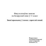 خرید و دانلود نسخه کامل کتاب Факультатыўны занятак па беларускай мове ў 11 класе: Знакі прыпынку ў сказах з простай мовай