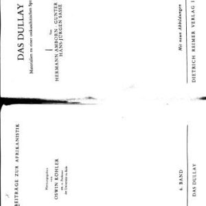 خرید و دانلود نسخه کامل کتاب Das Dullay. Materialien zu einer ostkuschitischen Sprache (Cushitic)