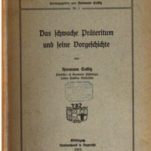 خرید و دانلود نسخه کامل کتاب Das schwache Präteritum und seine Vorgeschichte