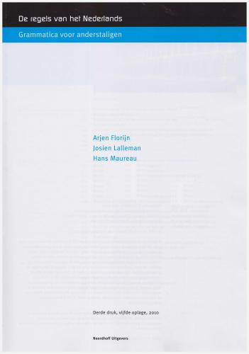 خرید و دانلود نسخه کامل کتاب De regels van het Nederlands. Grammatica voor anderstaligen_68b7e2dfb82f6.jpeg خرید و دانلود نسخه کامل کتاب De regels van het Nederlands. Grammatica voor anderstaligen