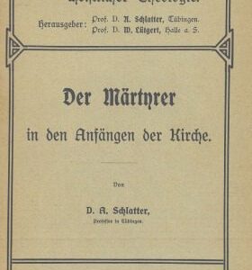 خرید و دانلود نسخه کامل کتاب Der Märtyrer in den Anfängen der Kirche