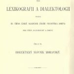 خرید و دانلود نسخه کامل کتاب Dialektický slovník moravský