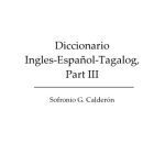 خرید و دانلود نسخه کامل کتاب Diccionario Ingles-Español-Tagalog, Part III, O-Z (Dodo Press)