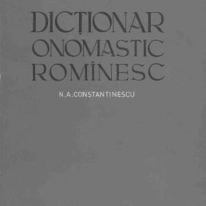 خرید و دانلود نسخه کامل کتاب Dicţionar onomastic românesc