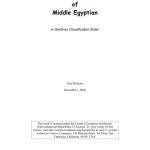 خرید و دانلود نسخه کامل کتاب Dictionary of Middle Egyptian in Gardiner Classification Order by Paul Dickson