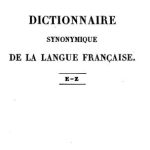 خرید و دانلود نسخه کامل کتاب Dictionnaire synonymique de la langue française. Tome 2