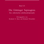 خرید و دانلود نسخه کامل کتاب Die Göttinger Septuaginta: Ein editorisches Jahrhundertprojekt
