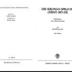 خرید و دانلود نسخه کامل کتاب Die Krongo-Sprache