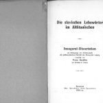 خرید و دانلود نسخه کامل کتاب Die slavischen Lehnwörter im Altlitauischen