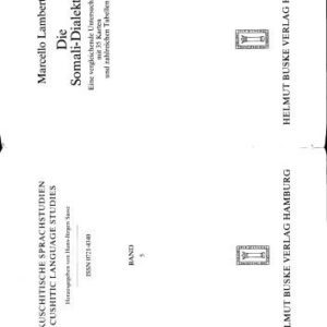 خرید و دانلود نسخه کامل کتاب Die Somali-Dialekte