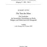 خرید و دانلود نسخه کامل کتاب Die Tora des Mose. Die Geschichte der literarischen Vermittlung von Recht, Religion und Politik durch die Mosegestalt
