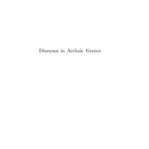 خرید و دانلود نسخه کامل کتاب Dionysos in Archaic Greece: An Understanding Through Images (Religions in the Graeco-Roman World)
